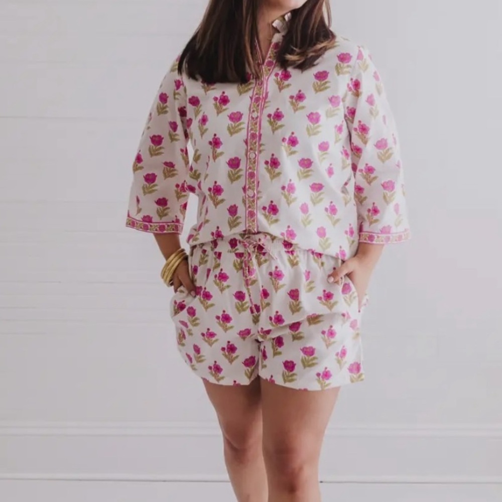 Floral Print summer short - 2 piece set / pjs !